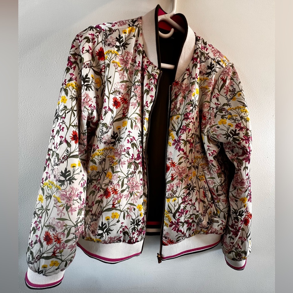 Scotch & Soda Floral Print Bomber Jacket